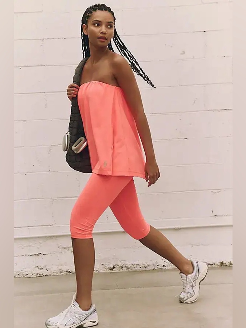 Free People Hot Shot Tube Onesie Neon Coral Size Small